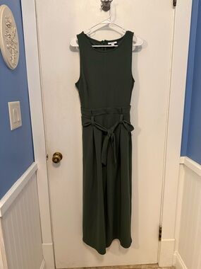 NWT Bar 111 Green Jumpsuit Belted, Pockets, Wide Leg Size Petite Large